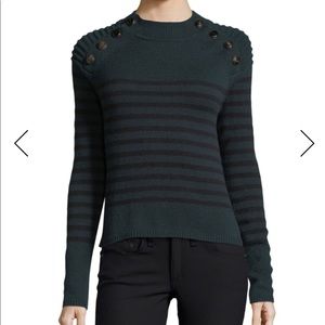 Autumn Cashmere Striped Cashmere Sweater